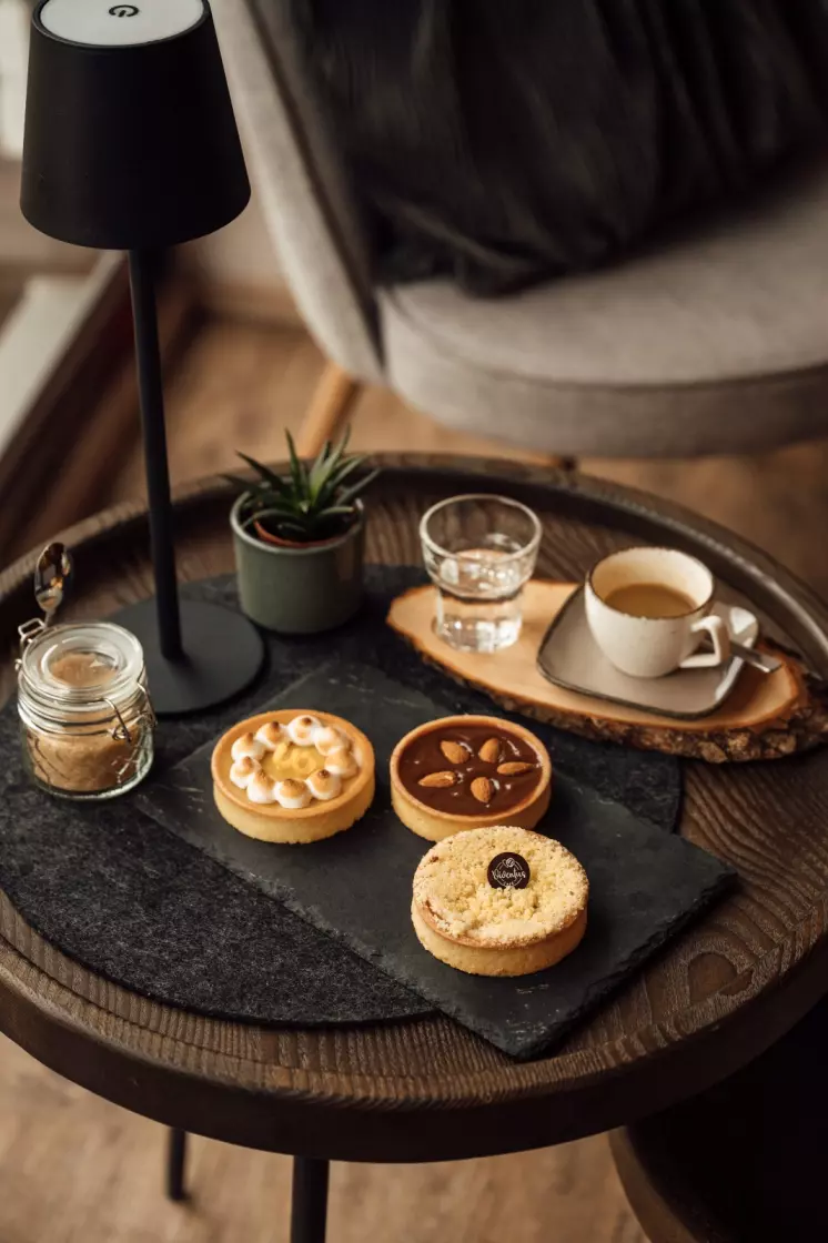 Tartes mit Espresso-Gedeck